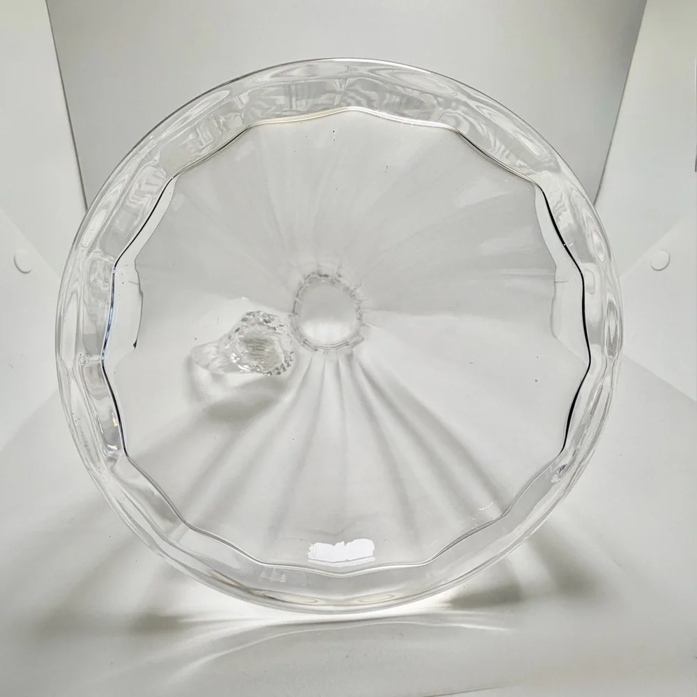 Hand Blown Clear Glass Pitcher 9” Tall Elegant Twisted Handle Art Glass - Picture 7 of 11